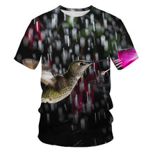 Load image into Gallery viewer, Printing T-shirt casual T shirt novelty Animal Little bird summer breathable 3d t-shirts high quality hip hop streetwear tshirts