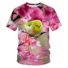 Load image into Gallery viewer, Printing T-shirt casual T shirt novelty Animal Little bird summer breathable 3d t-shirts high quality hip hop streetwear tshirts