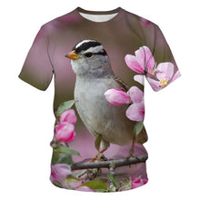 Load image into Gallery viewer, Printing T-shirt casual T shirt novelty Animal Little bird summer breathable 3d t-shirts high quality hip hop streetwear tshirts