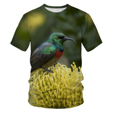 Load image into Gallery viewer, Printing T-shirt casual T shirt novelty Animal Little bird summer breathable 3d t-shirts high quality hip hop streetwear tshirts