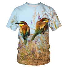 Load image into Gallery viewer, Printing T-shirt casual T shirt novelty Animal Little bird summer breathable 3d t-shirts high quality hip hop streetwear tshirts