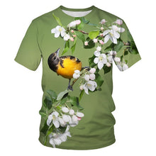 Load image into Gallery viewer, Printing T-shirt casual T shirt novelty Animal Little bird summer breathable 3d t-shirts high quality hip hop streetwear tshirts