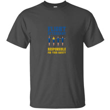 Load image into Gallery viewer, Cute Flight Attendant Responsible For Your Safety T Shirt Men And Women Hilarious Men Women Tshirts Black Tshirt Gift Natural
