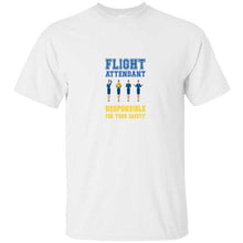 Load image into Gallery viewer, Cute Flight Attendant Responsible For Your Safety T Shirt Men And Women Hilarious Men Women Tshirts Black Tshirt Gift Natural
