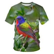 Load image into Gallery viewer, Printing T-shirt casual T shirt novelty Animal Little bird summer breathable 3d t-shirts high quality hip hop streetwear tshirts

