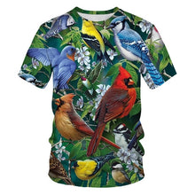 Load image into Gallery viewer, Printing T-shirt casual T shirt novelty Animal Little bird summer breathable 3d t-shirts high quality hip hop streetwear tshirts
