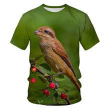 Load image into Gallery viewer, Printing T-shirt casual T shirt novelty Animal Little bird summer breathable 3d t-shirts high quality hip hop streetwear tshirts
